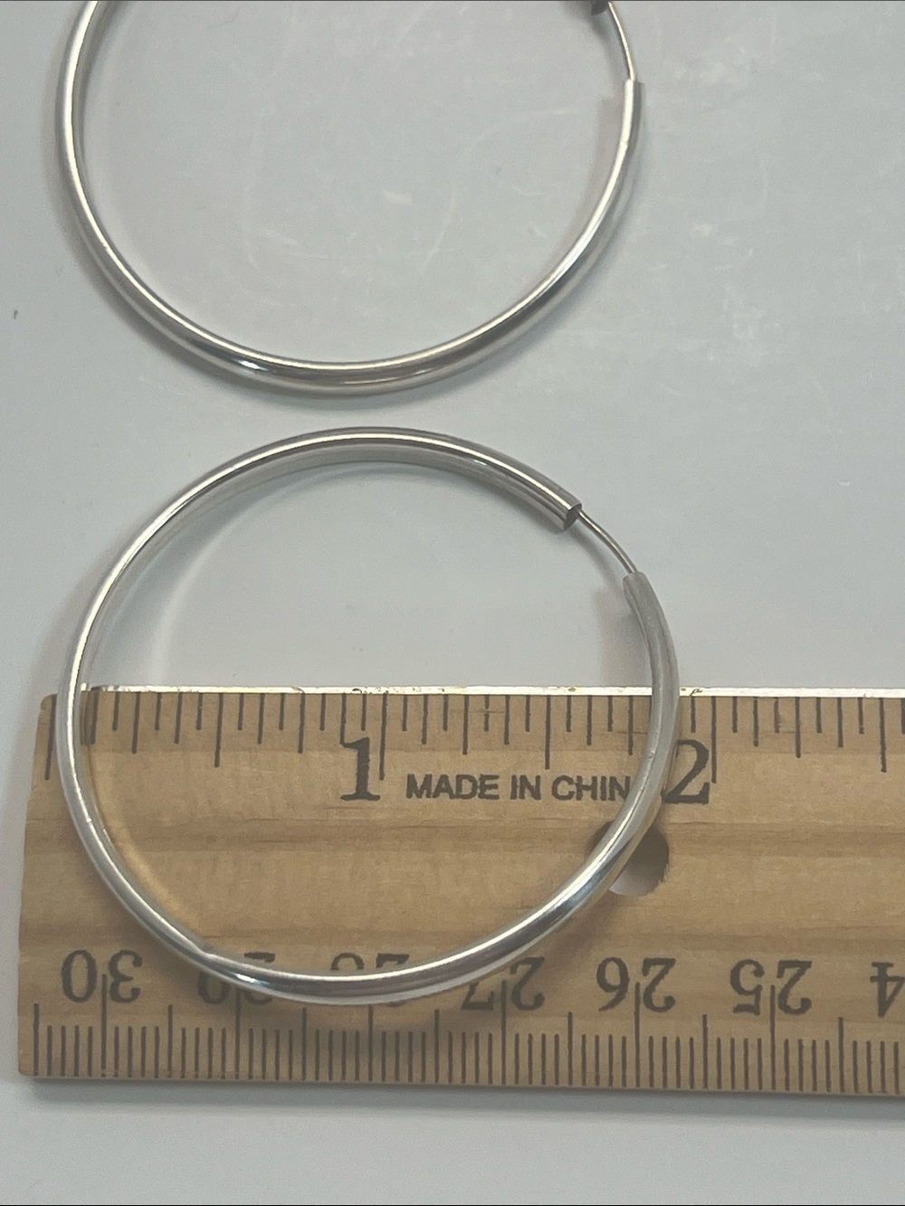 Silpada Retired Germany Polished Sterling Silver Hoop Earrings W2250 - Picture 5 of 5